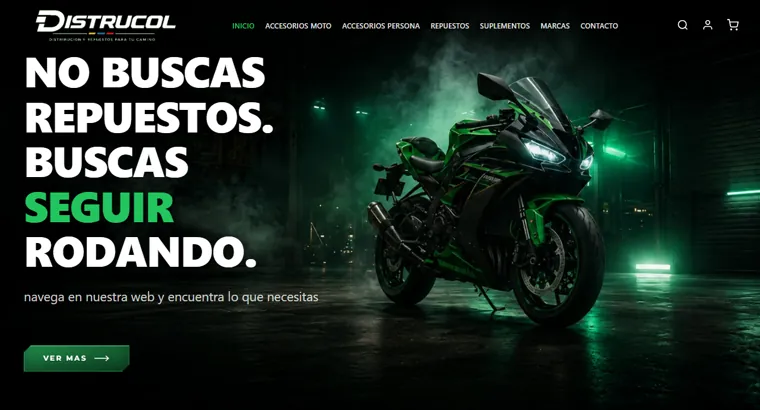 Tienda online de repuestos de moto de Distrucol