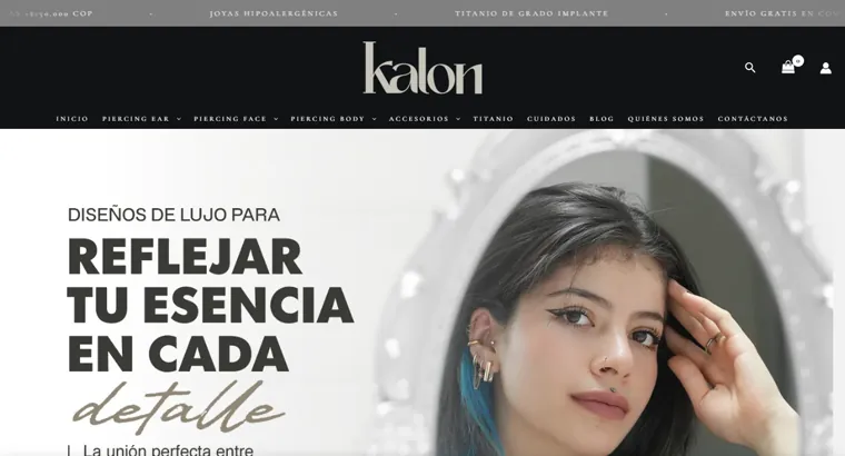 Tienda online de Kalon Jewel: joyería en titanio